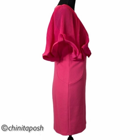 INA Fitter Mini Dress with Ruffle Sleeves - Picture 5 of 9